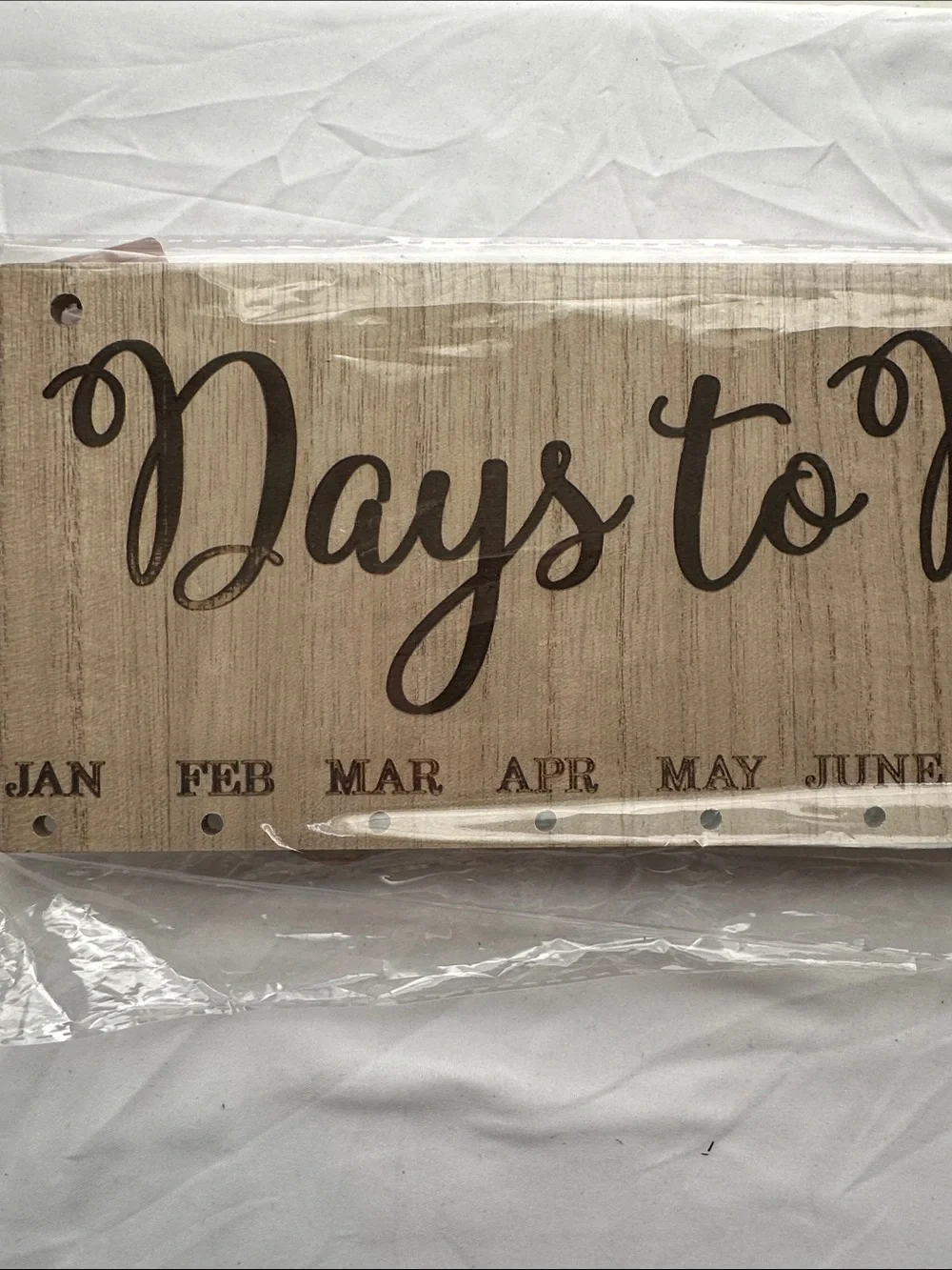 Days to Remember Wooden Birthday Reminder Calendar Board